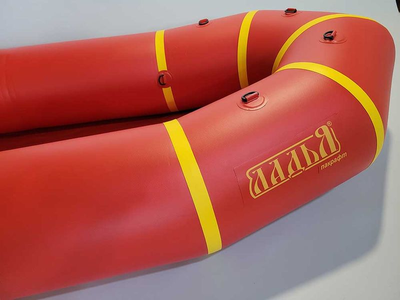 Надувной пакрафт Ладья ЛП-245 Каяк Базовый красный с желтым LP-245-B-red-yellow фото